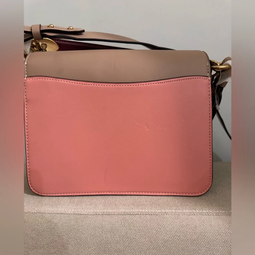 Coach Beat Shoulder Bag – Colorblock Glovetanned Leather (Pink/Multi) - Picture 9 of 11
